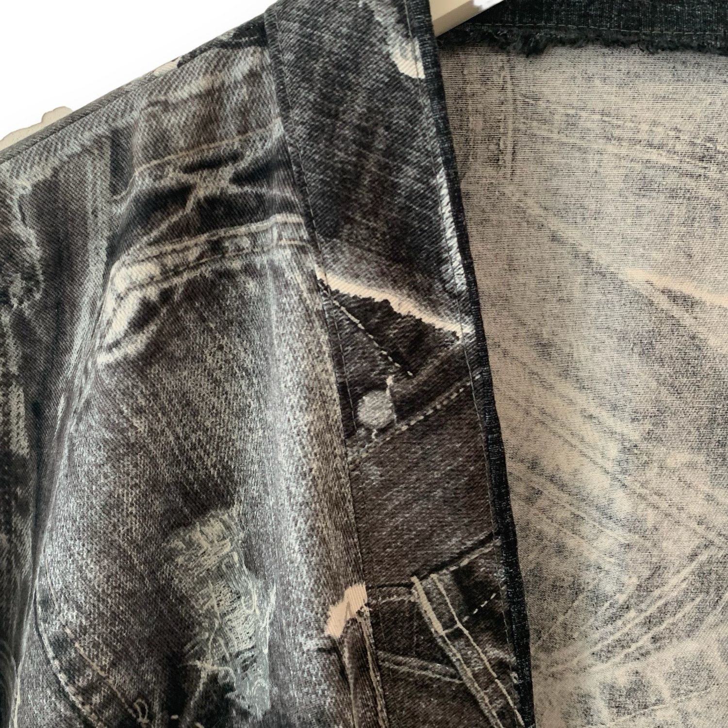 Kimono Style Outer With Three Quarter Sleeves - Cotton