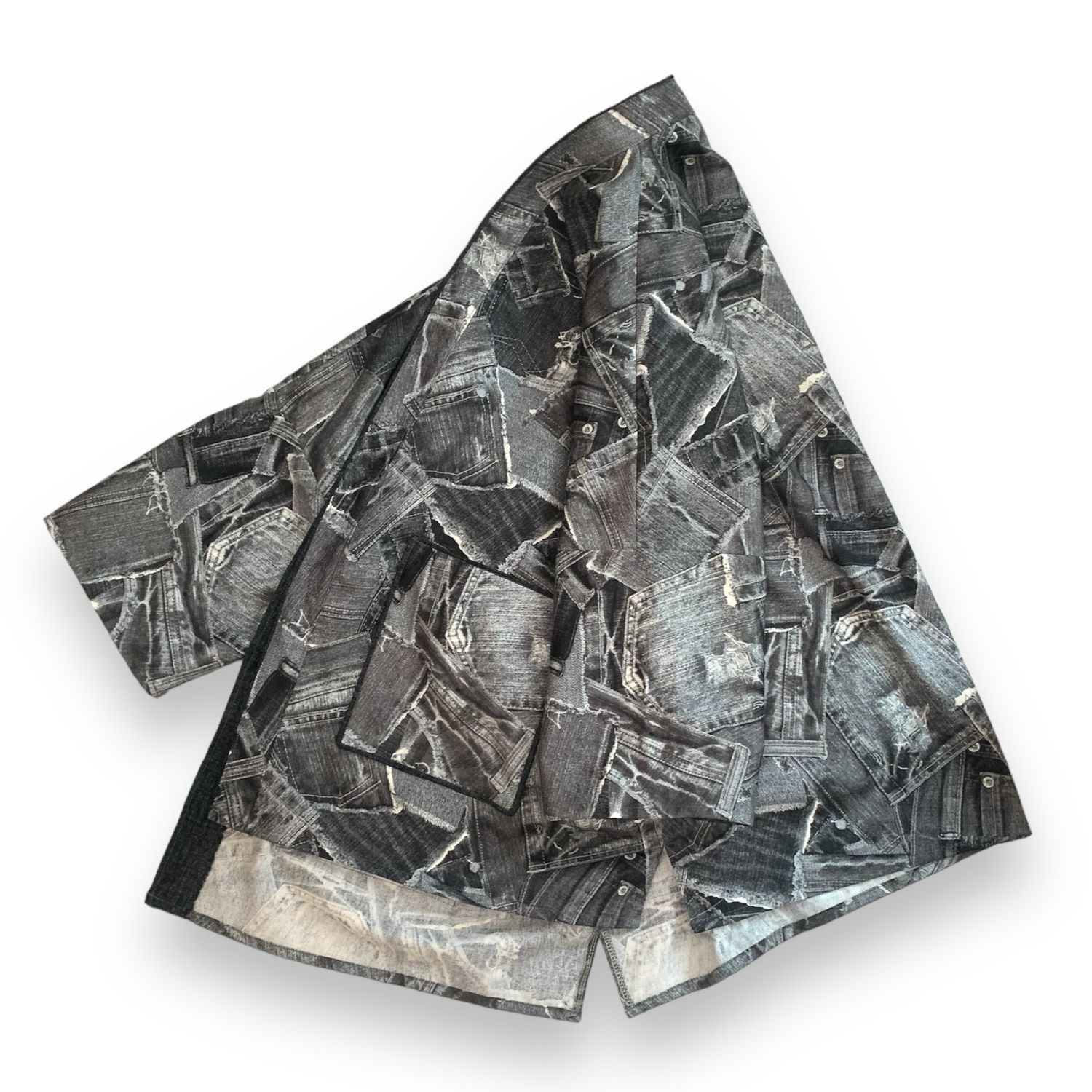 Kimono Style Outer With Three Quarter Sleeves - Cotton