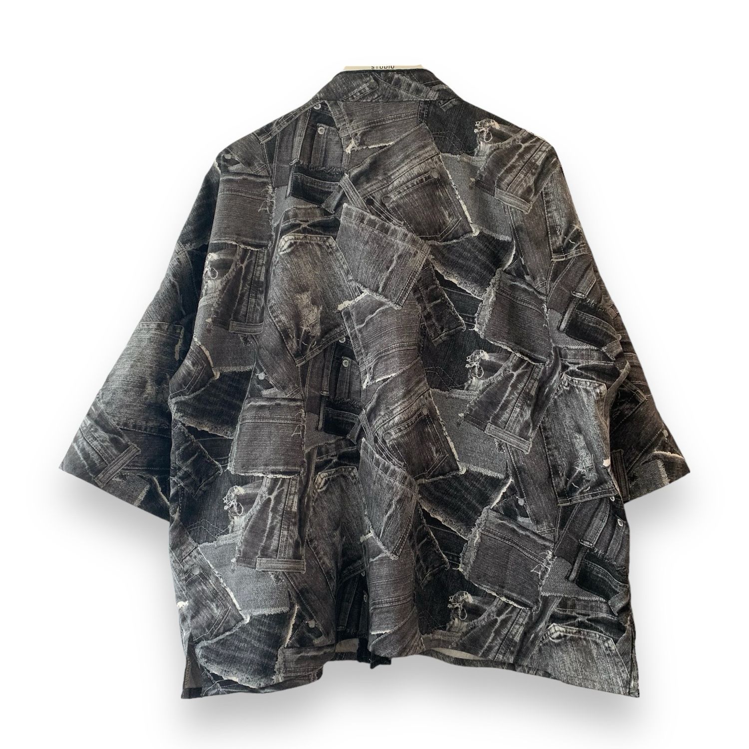 Kimono Style Outer With Three Quarter Sleeves - Cotton