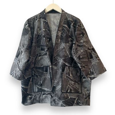 Kimono Style Outer With Three Quarter Sleeves - Cotton
