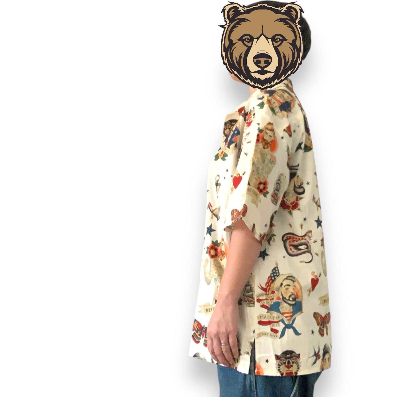 Hawaii Style Shirt Male Size M