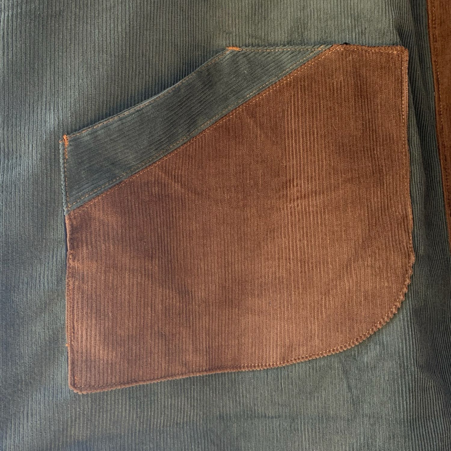 Kimono Style Outer With Three Quarter Sleeves - Corduroy