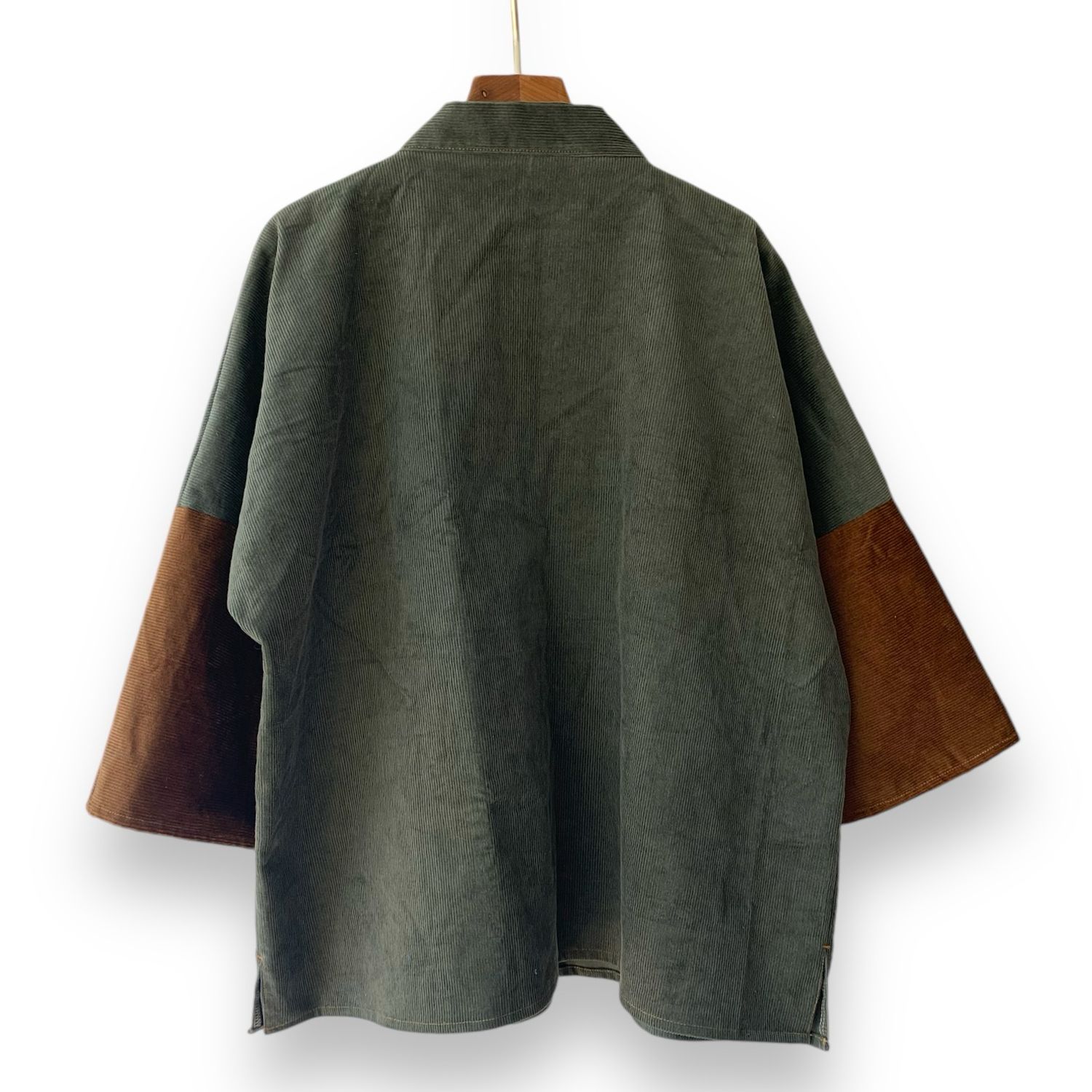 Kimono Style Outer With Three Quarter Sleeves - Corduroy