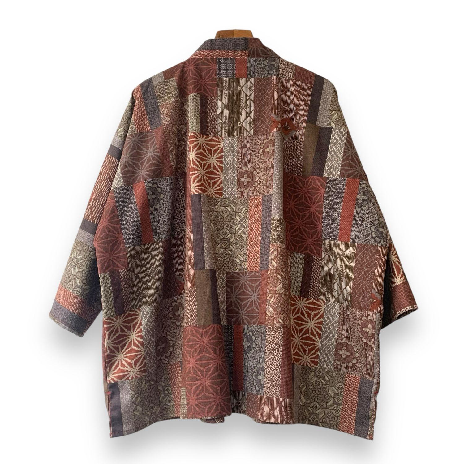 Kimono Style Outer With Three Quarter Sleeves - Cotton