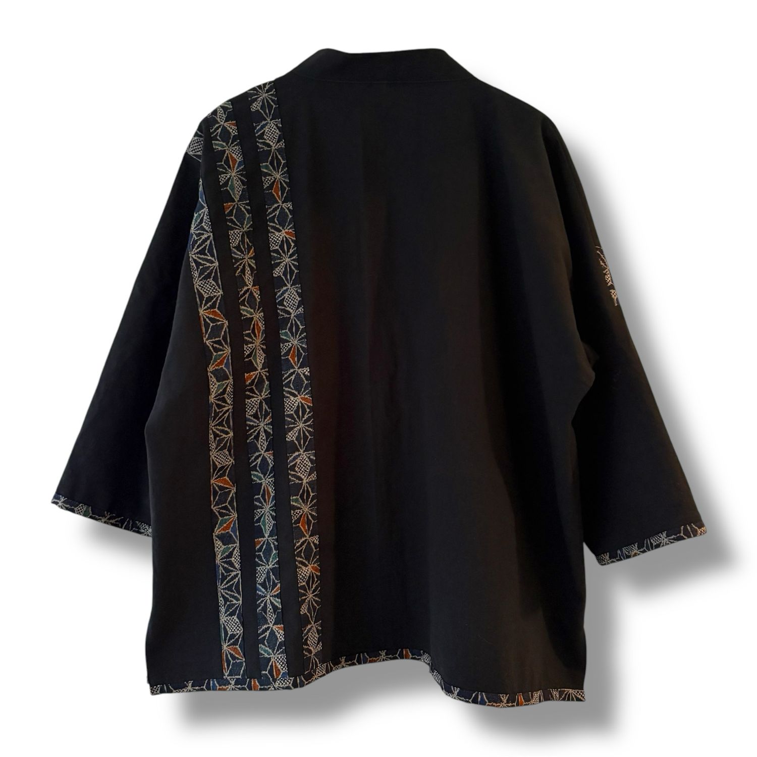 Kimono Style Outer With Three Quarter Sleeves - Cotton