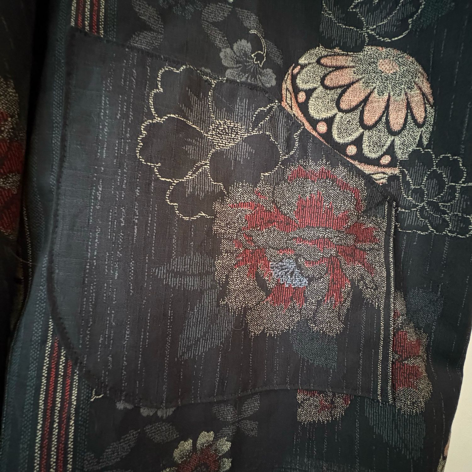 New Kimono Style Outer With Three Quarter Sleeves - Cotton