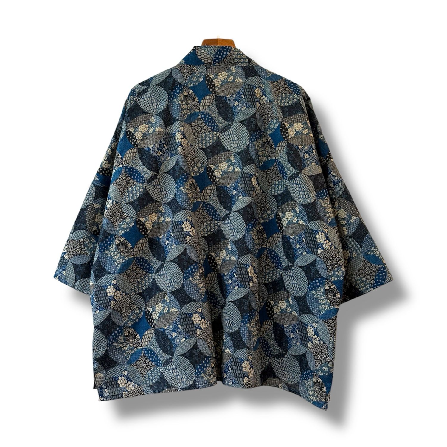 Kimono Style Outer With Three Quarter Sleeves - Cotton