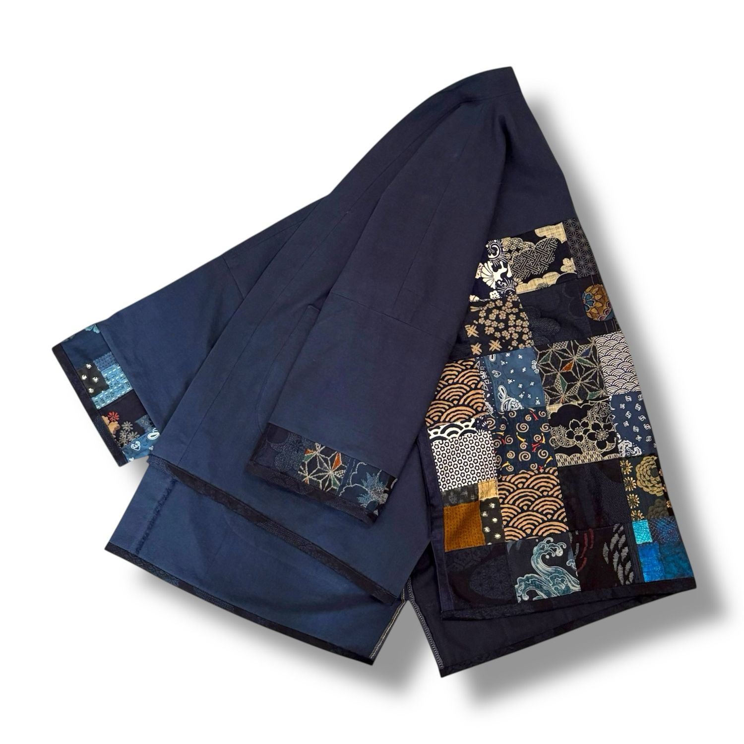 Kimono Style Outer With Three Quarter Sleeves - Cotton