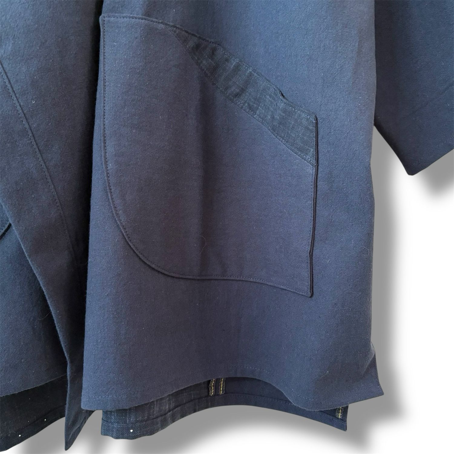 New Kimono Style Outer With Three Quarter Sleeves - Cotton