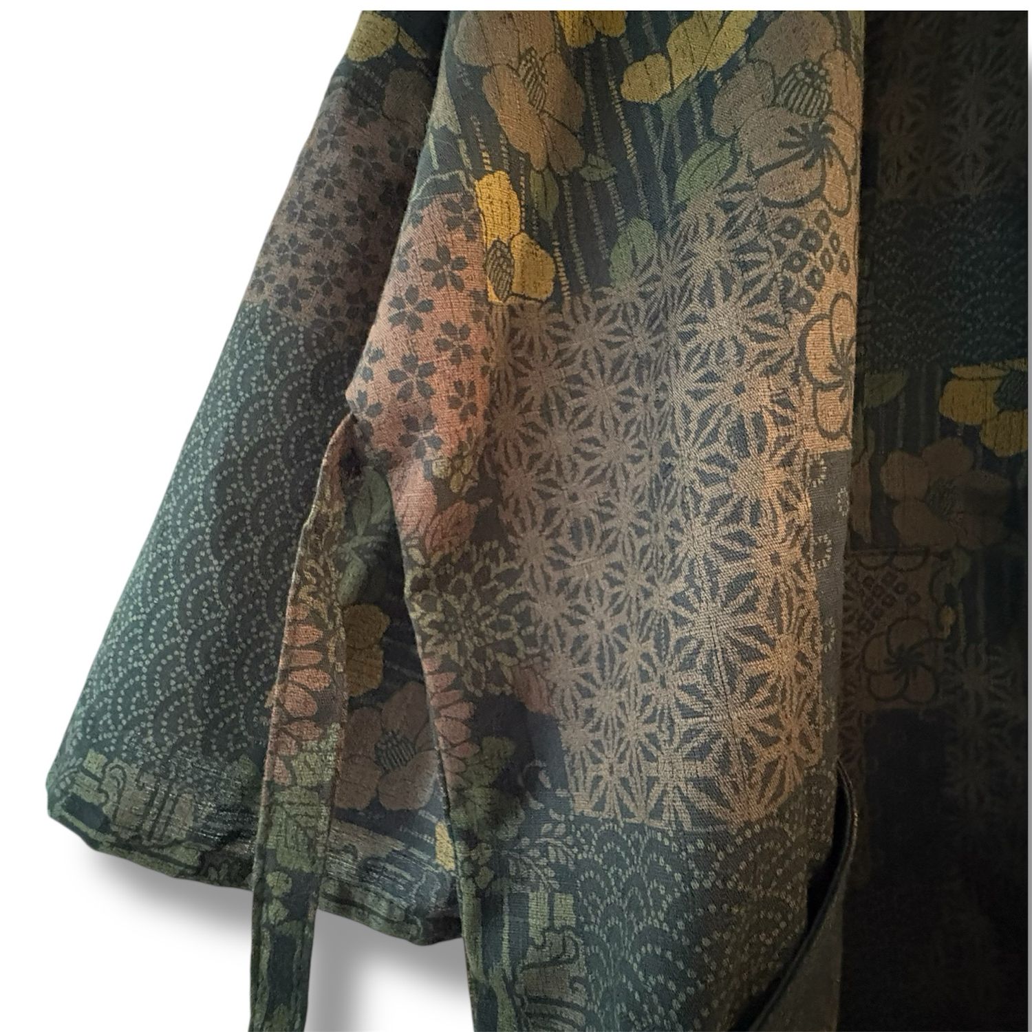 New Kimono Style Outer With Three Quarter Sleeves - Cotton