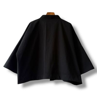 [REORDER] Short Kimono Style Outer With Three Quarter Sleeves - Cotton