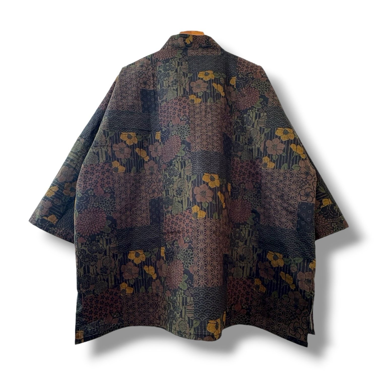 Kimono Style Outer With Three Quarter Sleeves - Cotton