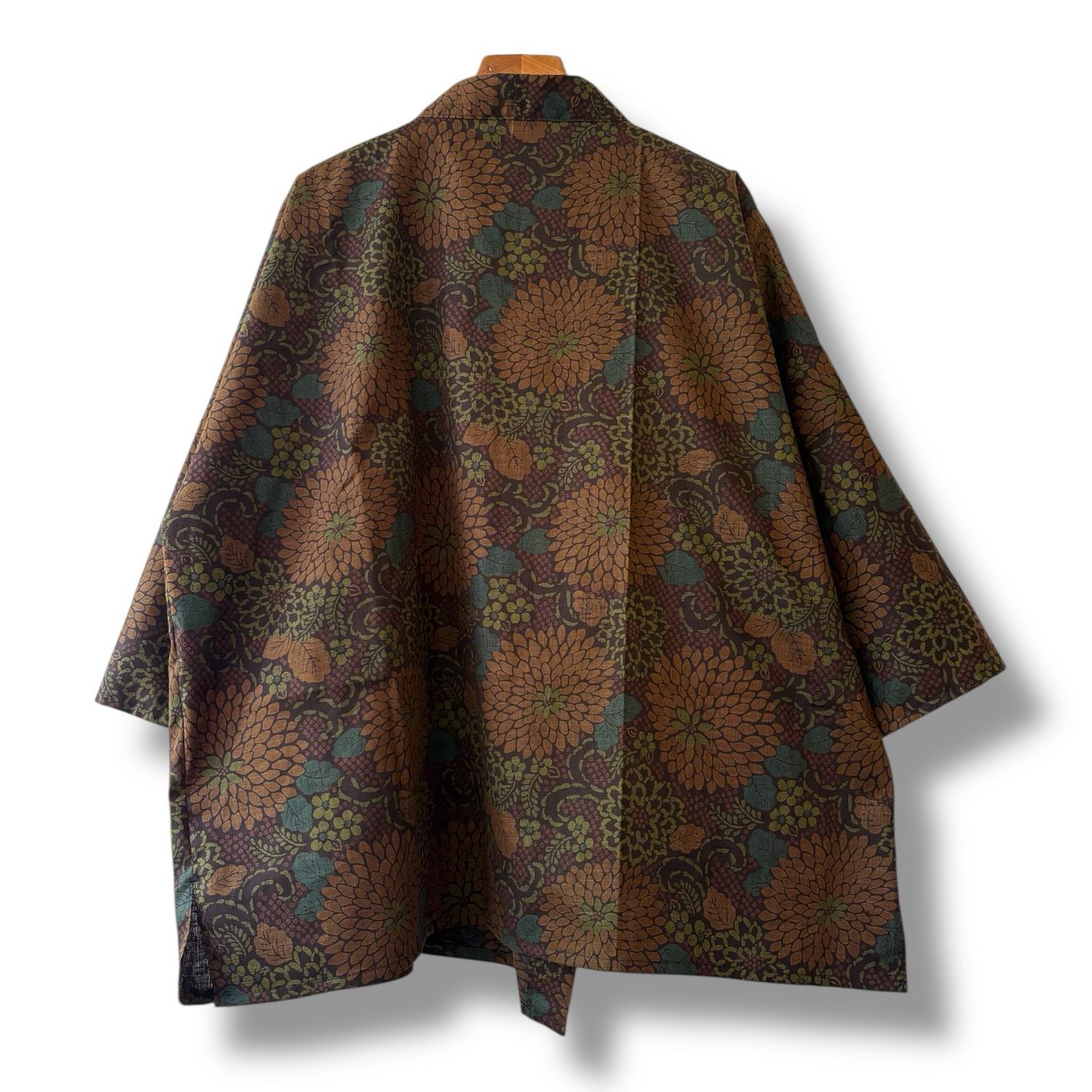 New Kimono Style Outer With Three Quarter Sleeves - Cotton
