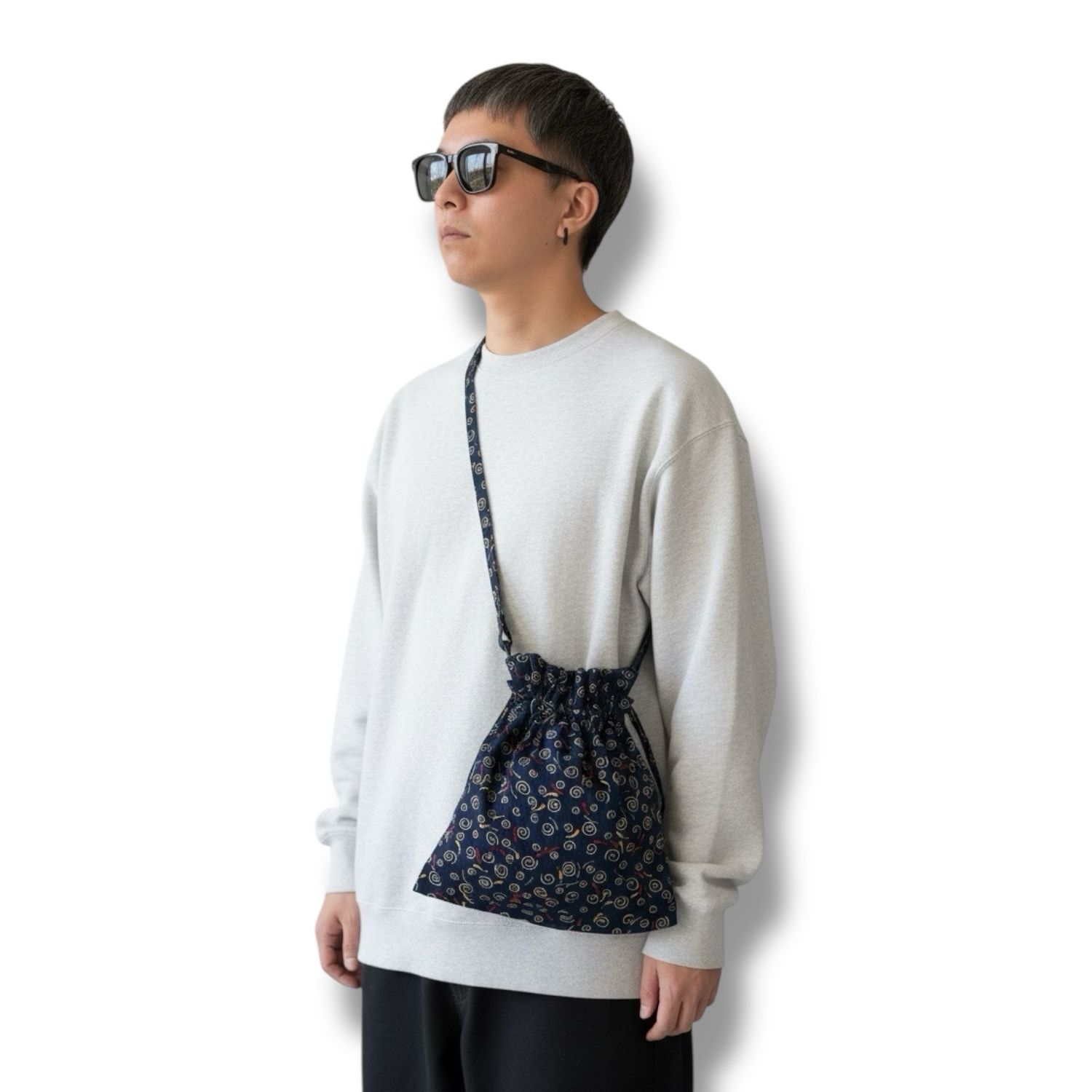 Drawstring Bag With Removable Shoulder Strap