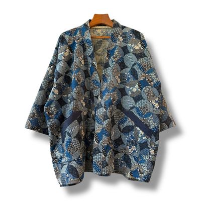 Kimono Style Outer With Three Quarter Sleeves - Cotton
