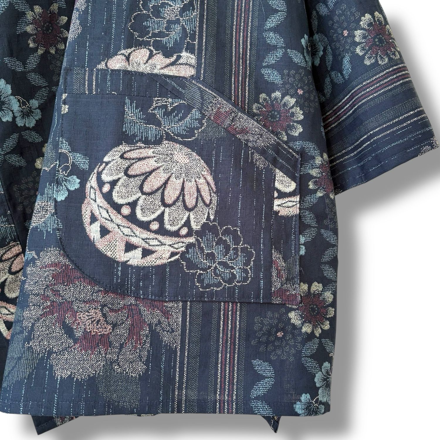 New Kimono Style Outer With Three Quarter Sleeves - Cotton