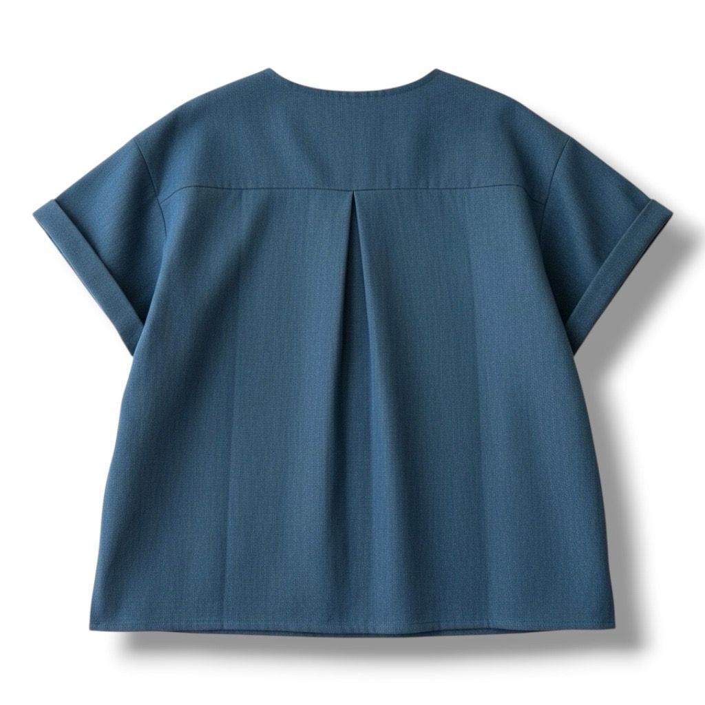 V-Neck Button Up Short Sleeves Top