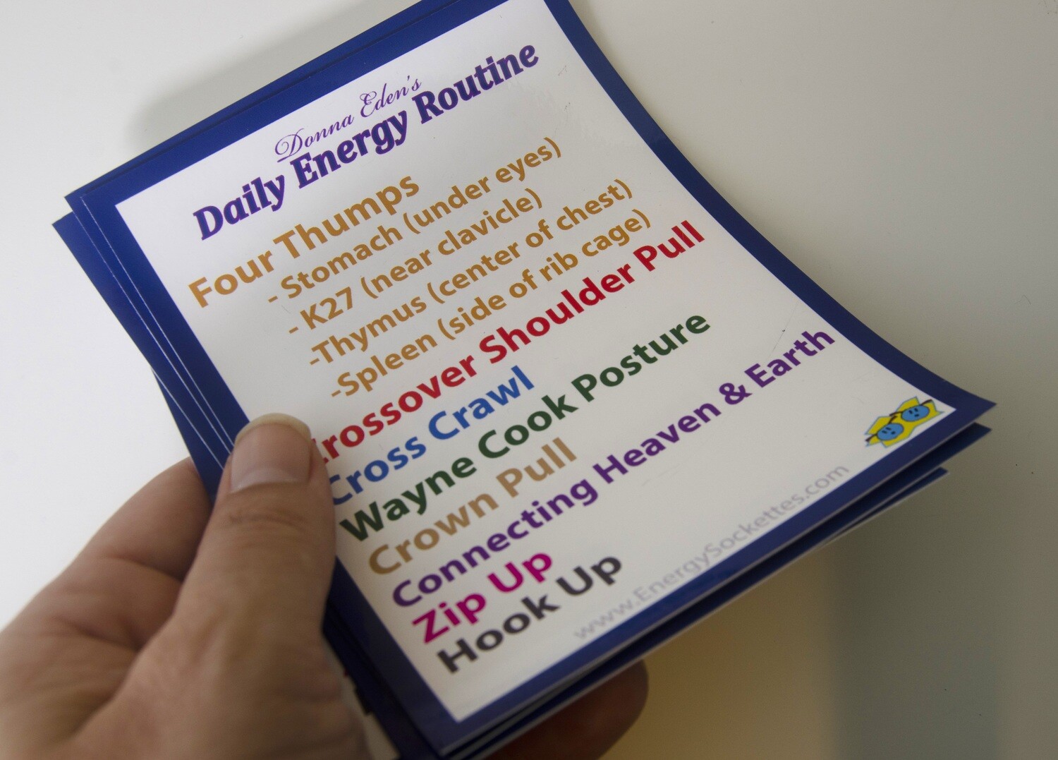 Daily Energy Routine Window Cling Cling (10 pack)