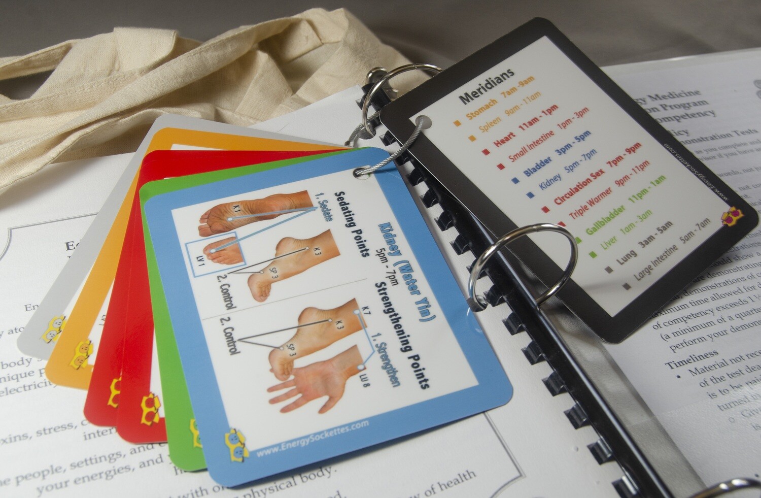 Sedating and Strengthening Acupoint Card Set (10 pack)