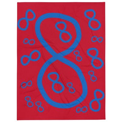 Throw Blanket (red/blue)