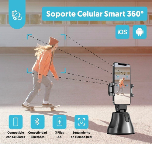 Soporte Robotico Celular Fotos App Smart 360 Apai Genie App