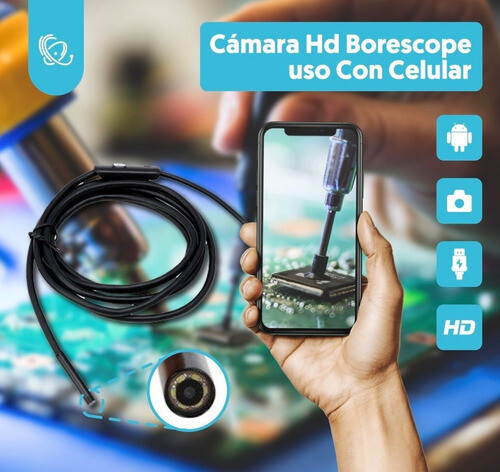 Cámara Video HD Tipo Endoscopio