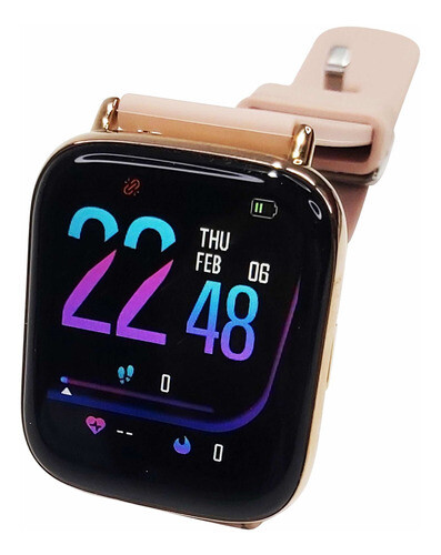 Smartwatch Um68  Reloj Inteligente Rosado  Ip67 Waterproof
