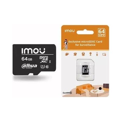 Tarjeta De Memoria IMOU - 64 Gb Micro Sd