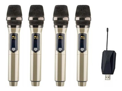 Microfono Profesional Inalambrico Karaoke Cantar Reunion Kit