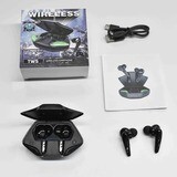 Auriculares Inalambricos Bluetooth In-ear Gaming IPX5, Color: Negro