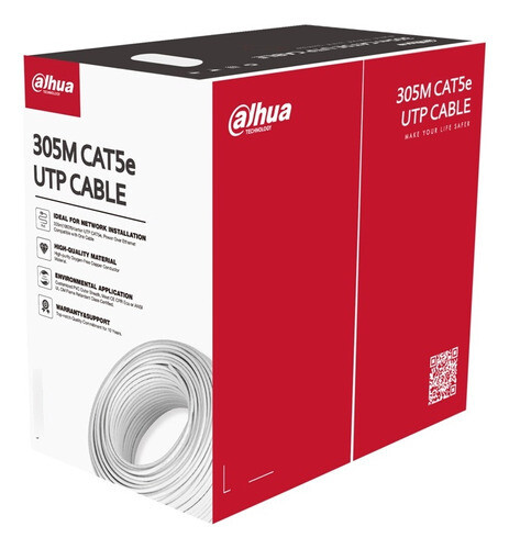 Cable Utp Cat 5e 305m Interior Cobre Anti Flama Dahua