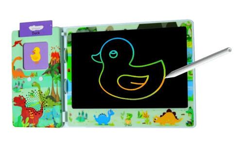 Tablet Pizarra Digital Lcd Dibujo Con Cartas Y Sonido Niño
