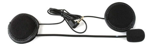Auricular Para Moto Compatible Con Intercom Bluetooth, Color: Negro