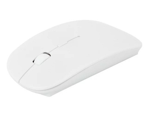 Mouse Inalambrico Bluetooth Y Usb Recargable 1600 Dpi Blanco, Color: Blanco
