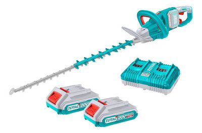 Cortacerco Inalámbrico Total 40v, 65cm Largo De Hoja - Motor Sin Carbones - Incluye 2 Baterías 20v De 2.0ah Y Cargador Doble - Thtli400282
