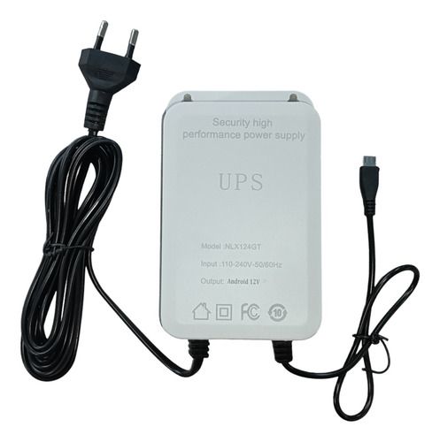 UPS Batería De Litio Recargable Micro USB + Tipo C, Color: Blanco