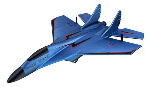 Avión Teledirigido De Juguete Exteriores Para Niños, Color: Azul