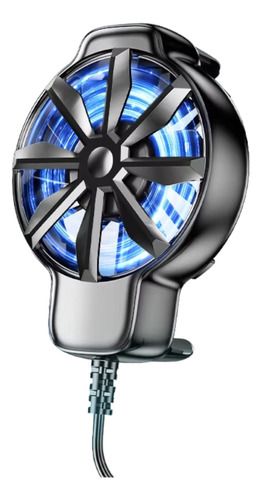 Ventilador Enfriador Gaming Para Celular, Color: Negro