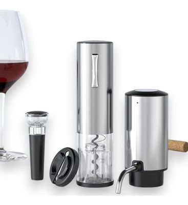 Set De Dispensador Automático De Vino 4 En 1