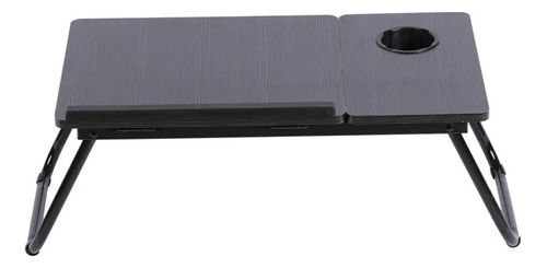 Mesa Portatil Plegable Y Ajustable, Color: Negro