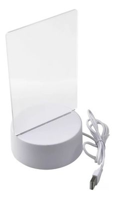 Tablero De Acrilico Para Notas Con Luz Led Decoracion Niños