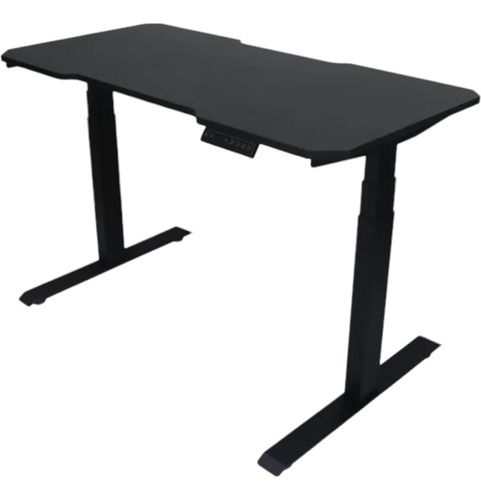 Escritorio Gamer Oficina Ajustable Mesa Con Motor 145x75, Color: Negro