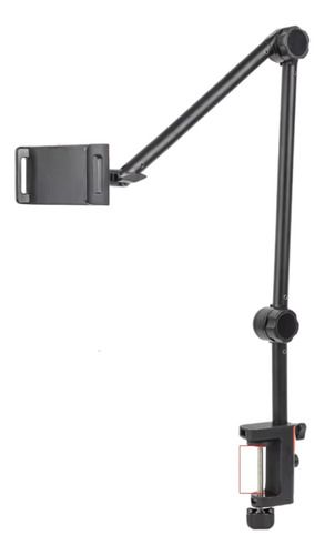 Soporte De Escritorio Para Celular Tablet, Color: Negro