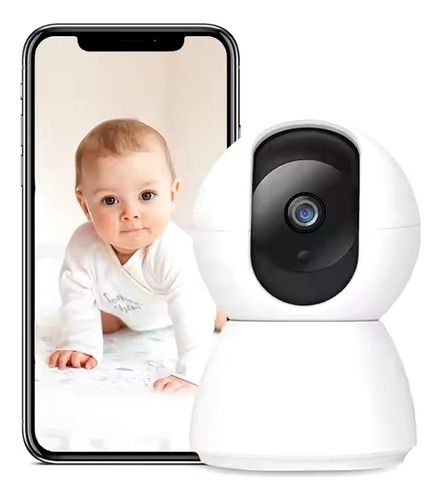 Camara Wifi De Seguridad Tuya Interior Vision Nocturna Audio, Color: Blanco