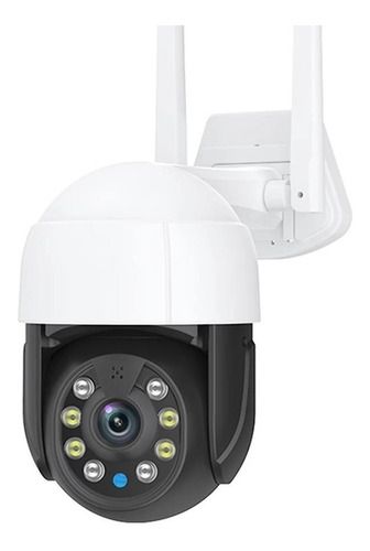 Camara Wifi Exterior Sensor Movimiento App Celular Icsee, Color: Blanco