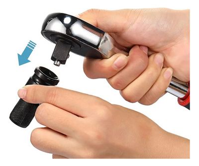 Llave Cricket Reversible Encastre 3/8 