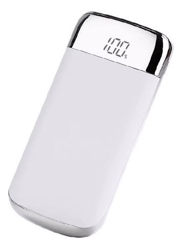 Power Bank 20.000mah Cargador Usb Portátil, Color: Blanco