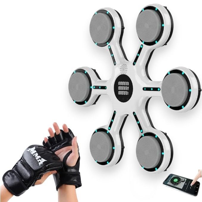 Máquina De Entrenar Box Musical Guantes Boxeo Bluetooth