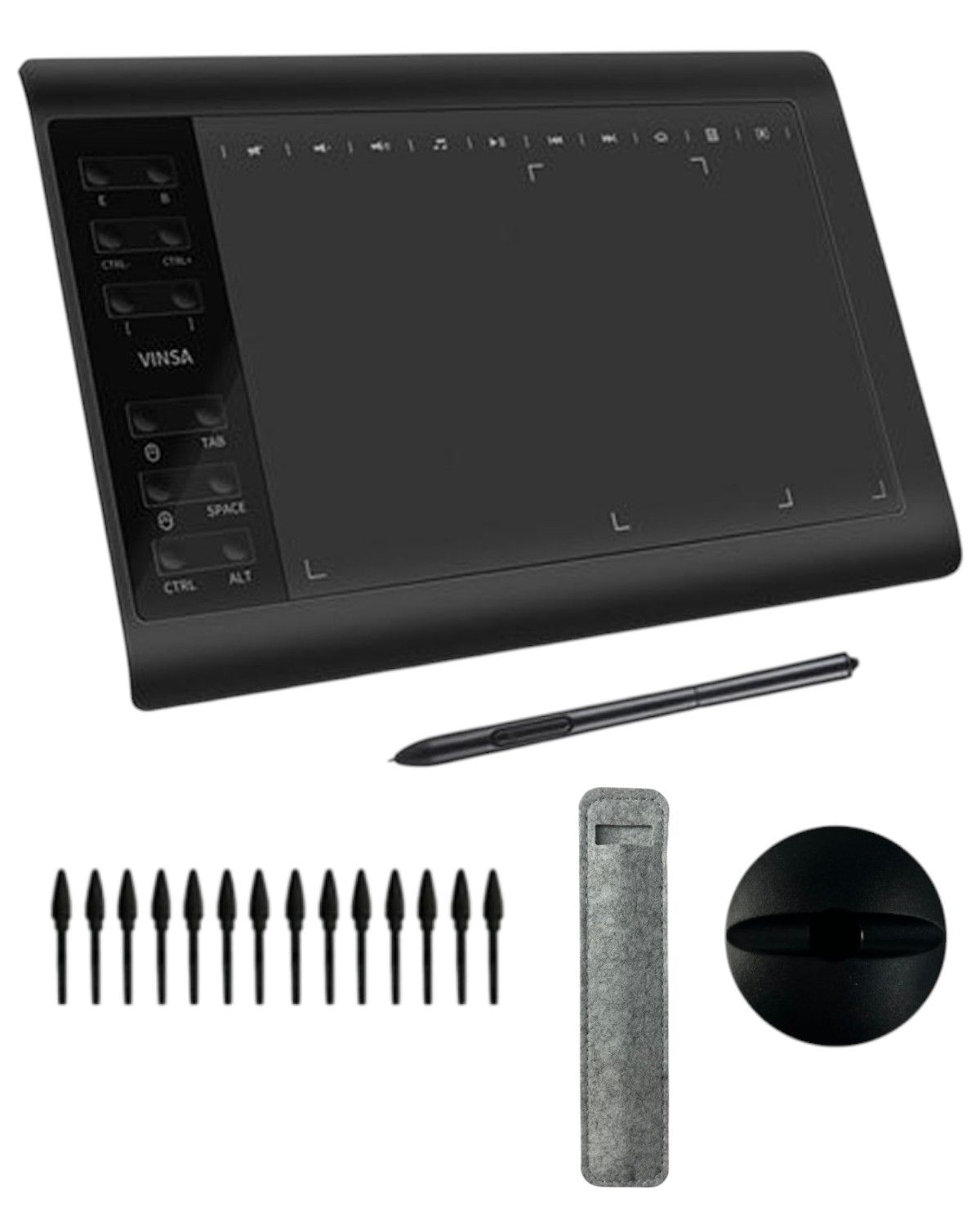 Tableta Digital Vinsa - Vin1060 Plus Para Dibujo Artistico