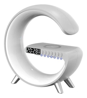 Soporte Parlante Reloj Cargador Inalambrico Colores RGB LED